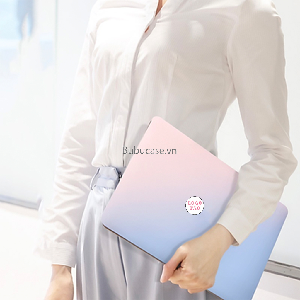 Ốp dành cho Macbook - Case For Macbook Nhựa Dẻo Màu Pastel Thanh Lịch - Loại Hở Táo - Combo 2 in 1 Tặng Kèm Phủ Phím Cùng Màu - Full Dòng Máy