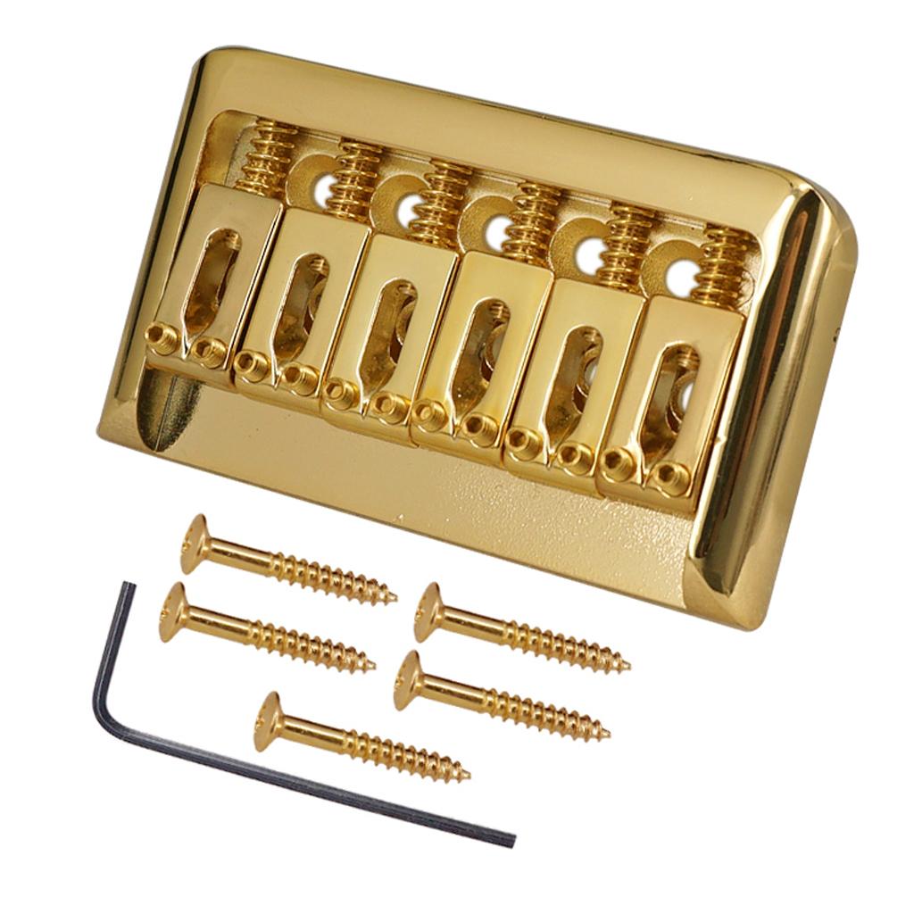 Phép Màu Sáng VÀNG ĐUÔI CỨNG CẦU thông qua dưới stringing 6 Dây Đàn Guitar Điện