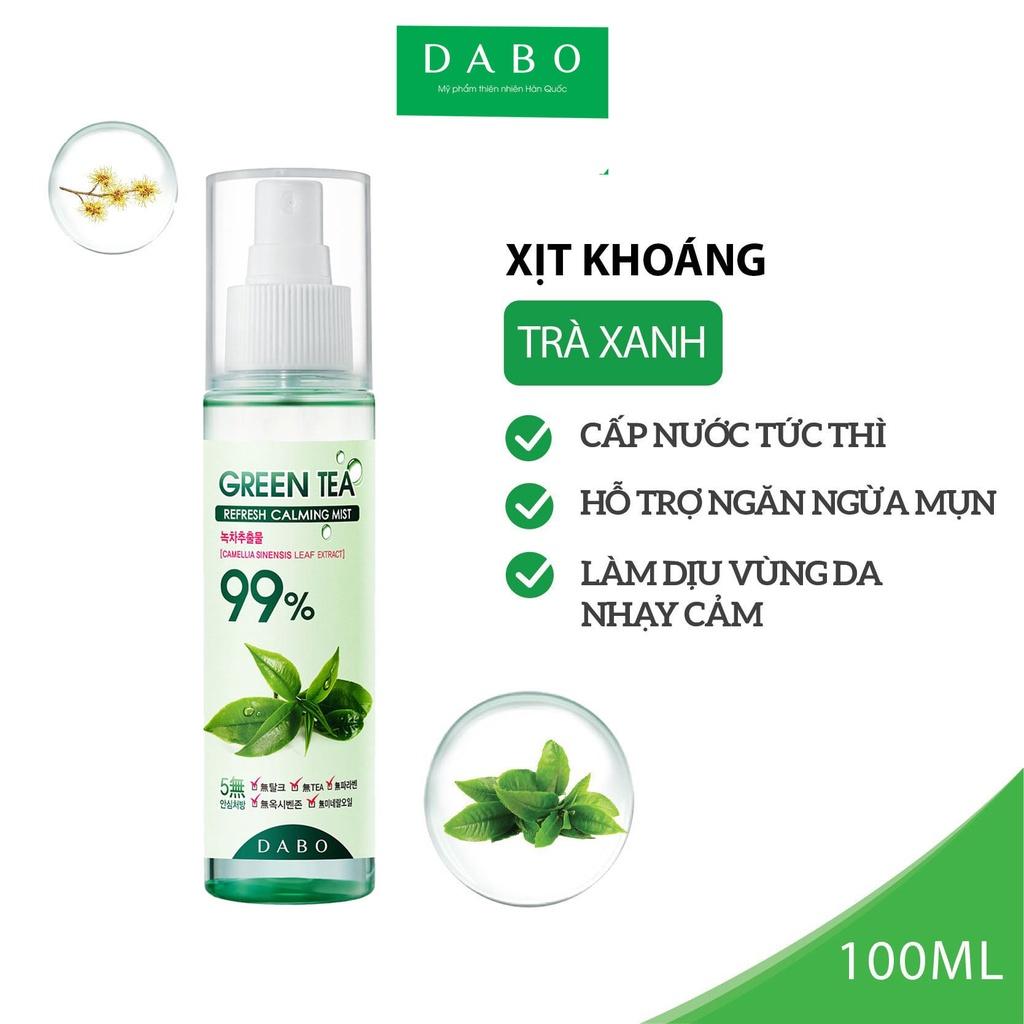 Xịt khoáng dưỡng da lô hội Dabo Aloe Vera Moisture Soothing Mist 99% 100ml