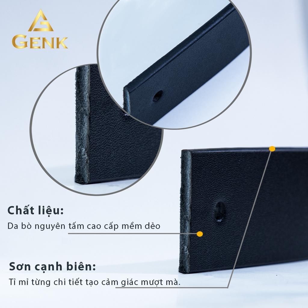 Thắt Lưng Nam Da Bò Nguyên Tấm Cao Cấp Thương Hiệu Genk - GD09