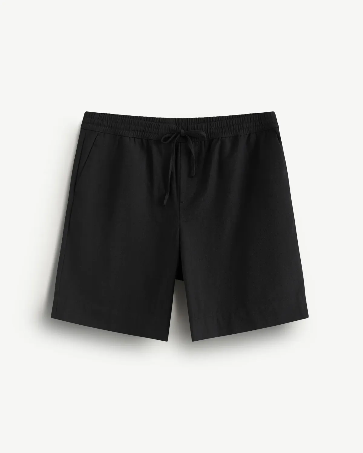 Quần short nam lưng thun dây rút màu đen form Relax - ROUTINE 10F24PSH030 | LASTORE MENSWEAR