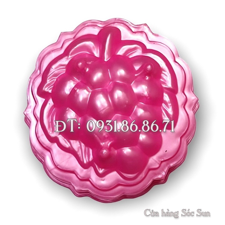 Khuôn rau câu trung thu chùm nho loại 10 cm – Mã số 1858