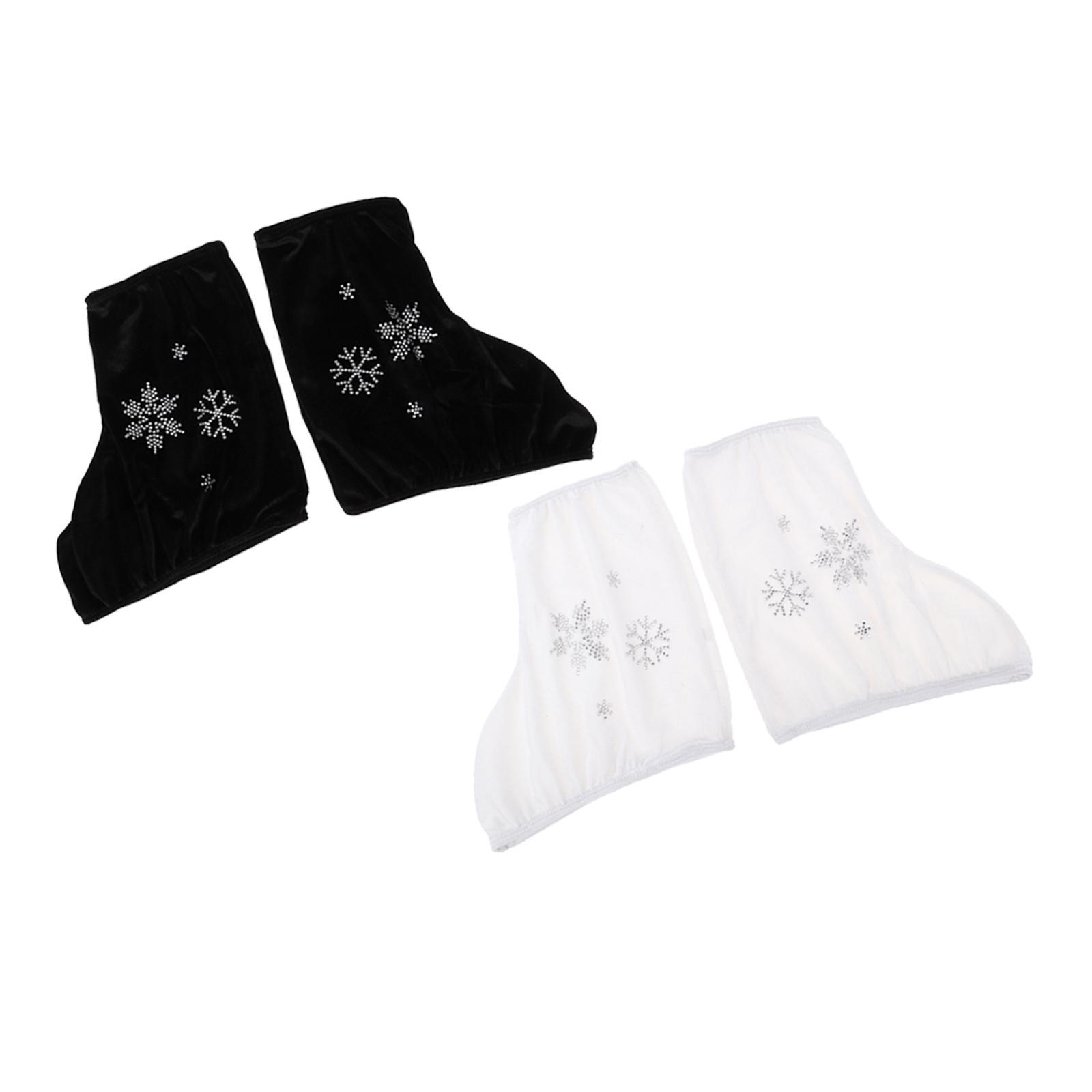 4pcs Ice Skate Boot Covers for Figure Skating Velvet
