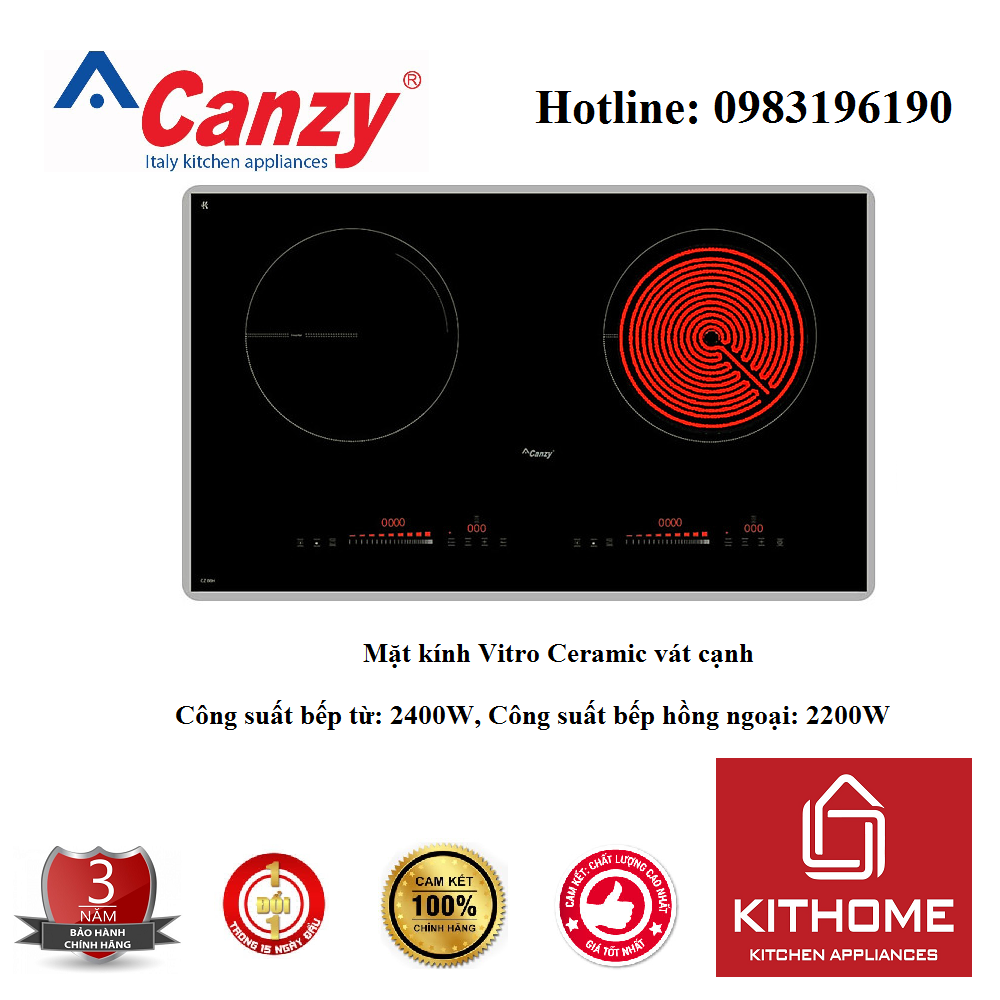 Bếp Điện Từ Canzy CZ 08H - Chính Hãng - Tặng Chảo Xào