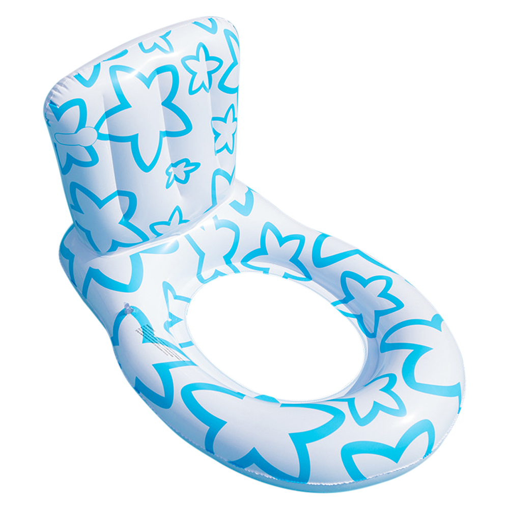 Phao vòng tròn bơm hơi di động cho bé có tựa lưng và phụ kiện dễ thương