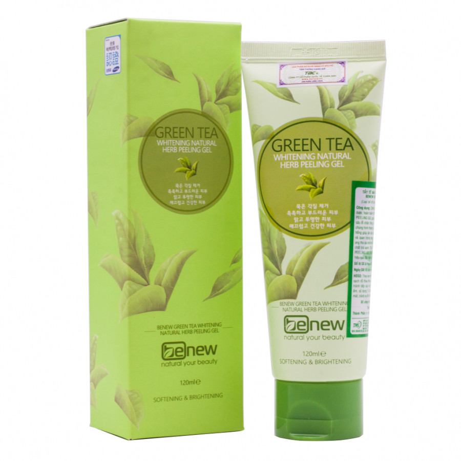 Gel tẩy da chết cao cấp Hàn Quốc tinh chất trà xanh Benew Green Tea Peeling Gel (120ml) – Hàng chính hãng.