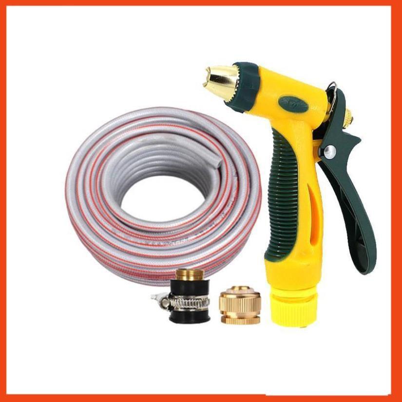 Bộ dây vòi xịt nước rửa xe, tưới cây tăng áp 3 lần,loại 3-5M  206317