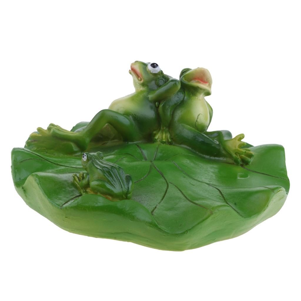 6 Type True to Nature Water Floating Ornament Pond Lily Lotus Leaf Frog Garden Pond Fishpond Summer Swimming Pool Decor