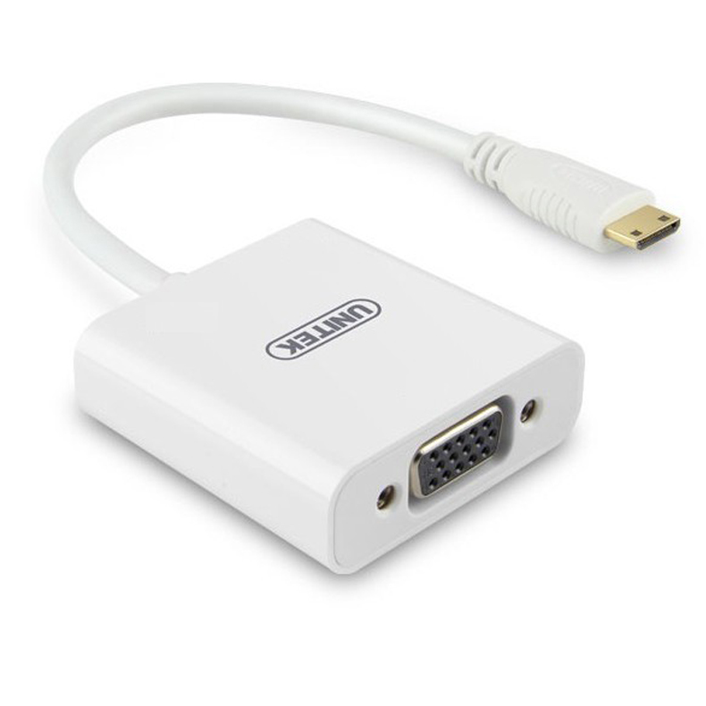 Cáp chuyển đổi mini HDMI to VGA chính hãng Unitek Y-5323 - Cáp HDMI to VGA Unitek Y-5323