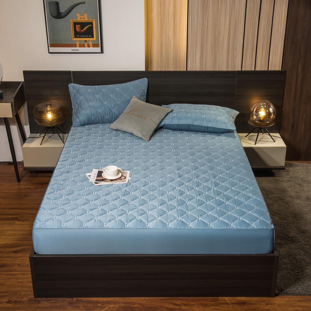 GA GỐI LỤA CHUN TRẦN CHỮ H COTTON KHÁNG KHUẨN MẪU DREAM CITY TẶNG KÈM 2 VỎ GỐI