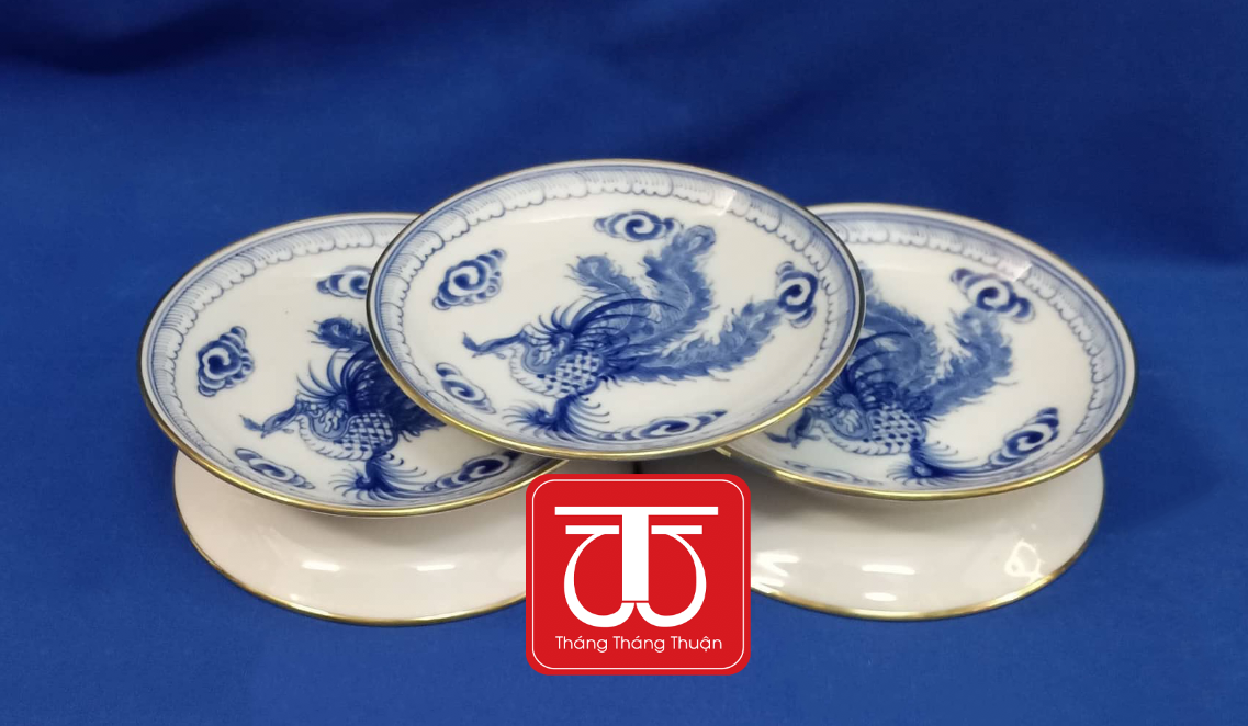 ĐĨA BỊT ĐỒNG VẼ PHƯỢNG ĐK ĐĨA 14CM