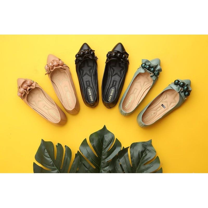 Giày búp bê đính hạt siêu sang chảnh BB2