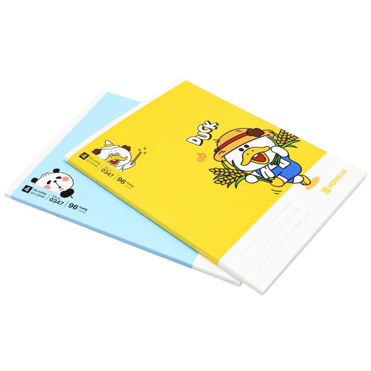 Tập Class Arkduck - 4 Ô Ly Vuông - 96 Trang 70gsm - Hồng Hà 0347 (Mẫu Bìa Giao Ngẫu Nhiên)