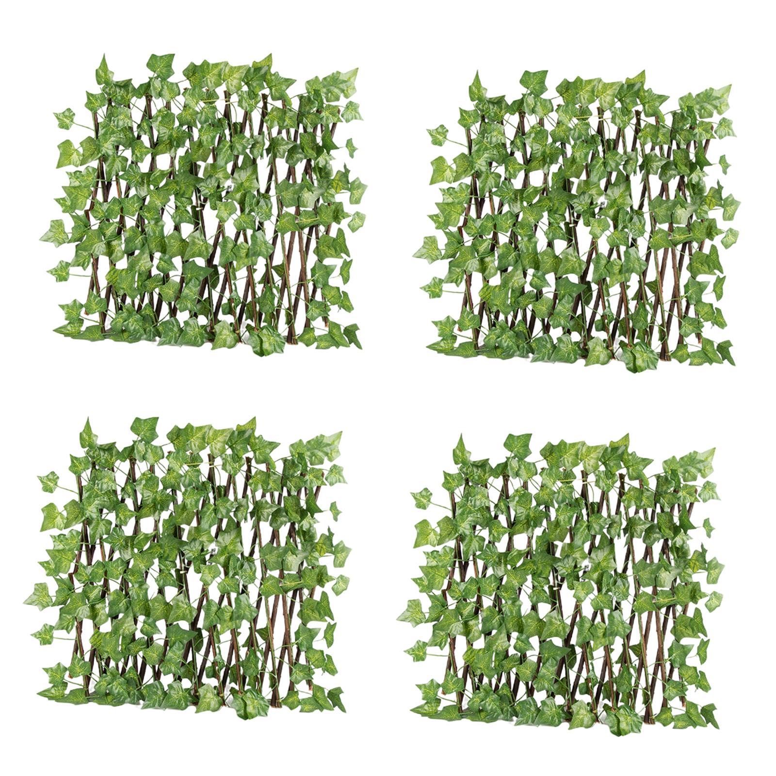 4x Retractable Garden Fence Privacy Screen Outdoor Sweet Potato Leaves