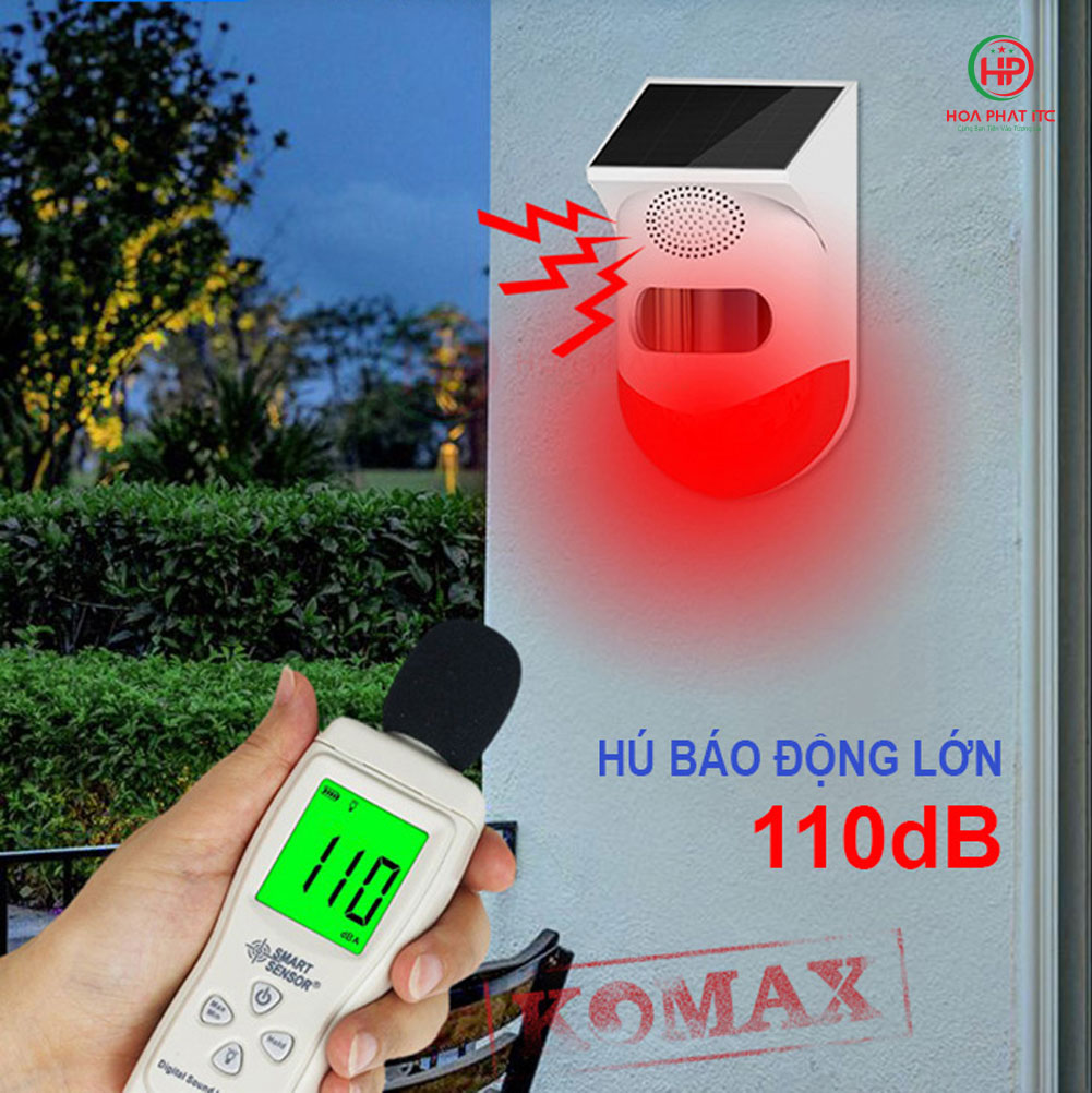 Báo động hồng ngoại năng lượng mặt trời KM-X20 – Chống nước có điều khiển từ xa