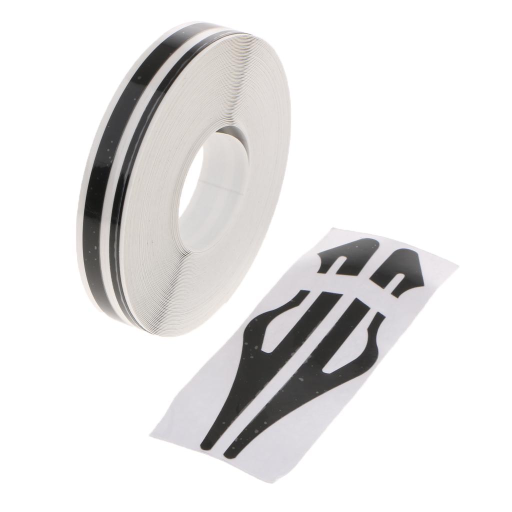 4-10pack Brooches Stripe Tape Vinyl Decal Car Stickers  Dual Line Black