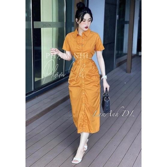 VÁY SƠ MI CUT OUT CHUN SAU