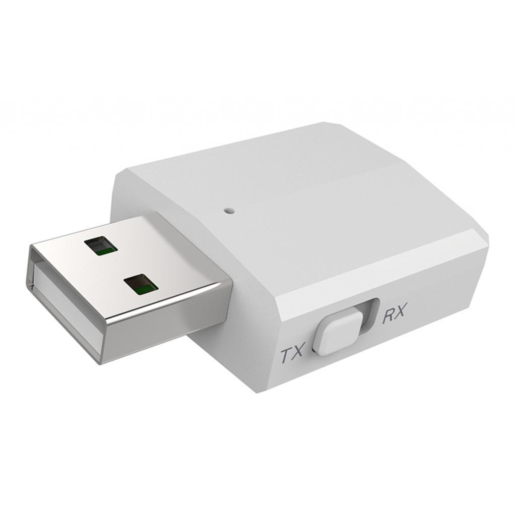 Bluetooth 5.0 USB Bluetooth Adapter Audio Receiver Transmitter White & Black