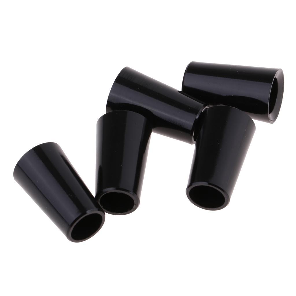 5pcs Golf Shaft Ferrules Taper Tip Adapter Sleeve End Caps Black 0.335  Wood