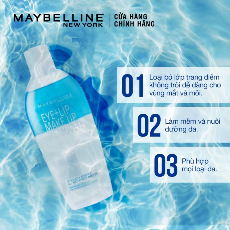 Tẩy Trang Mắt Môi Chuyên Dụng Maybelline New York Eye & Lip Makeup Remover 150ml