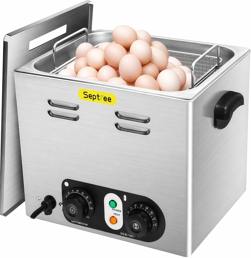 Máy Nấu Trứng Onsen Septree EF-01 Hàng Nhập Khẩu - Điều Chỉnh Nhiệt Chính Xác, Hoạt Động Ổn Định