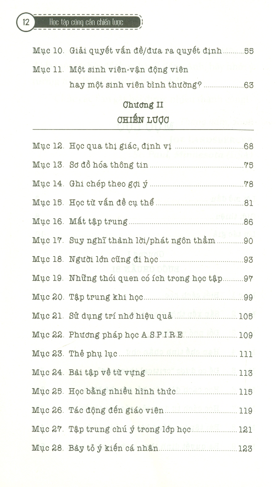 HỌC TẬP CŨNG CẦN CHIẾN LƯỢC