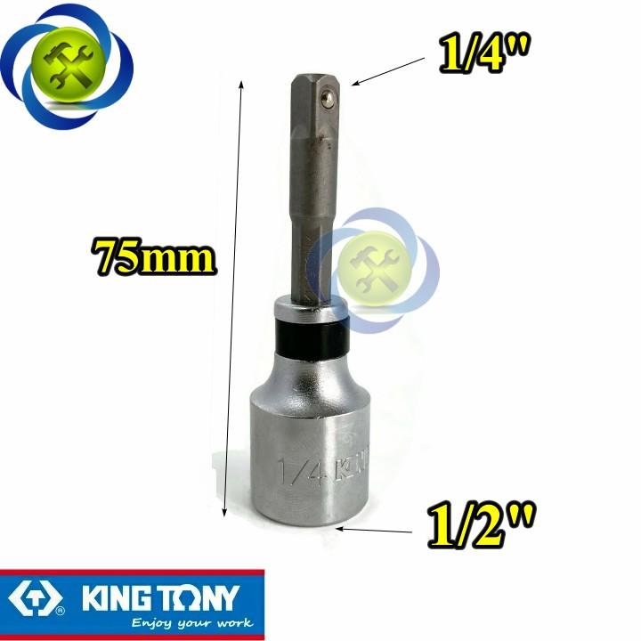 Đầu chuyển 1/2 sang 1/4 Kingtony 414808S-50 loại dài