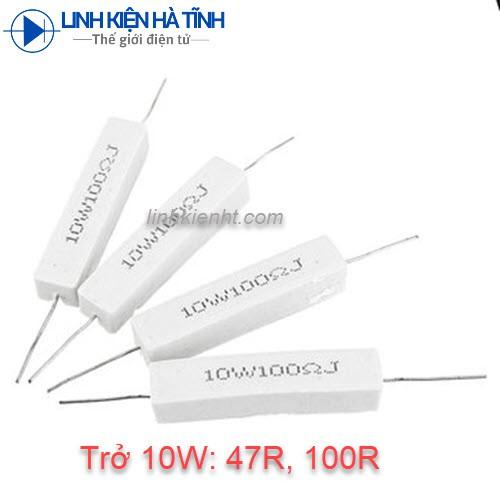 TRỞ SỨ 100R 10W TRỞ CÔNG SUẤT 10W 100R HÀNG CHẤT LƯỢNG