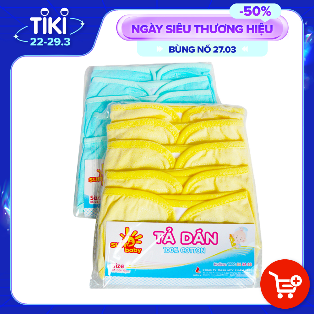 Tả dán cotton mềm, mịn cho trẻ sơ sinh_SUBABY