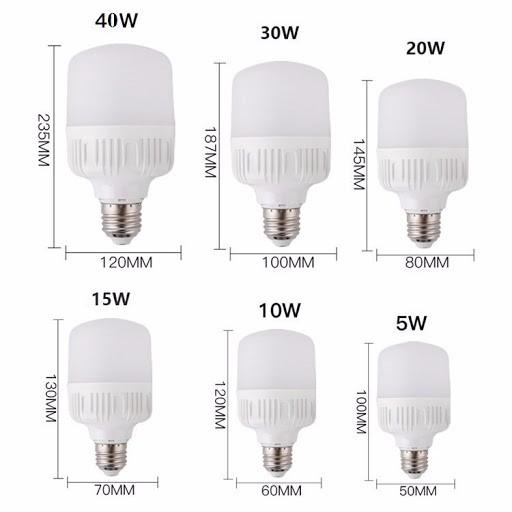 BÓNG ĐÈN LED BULD TRỤ 50W , KÍN NƯỚC , SIÊU SÁNG CHÓI