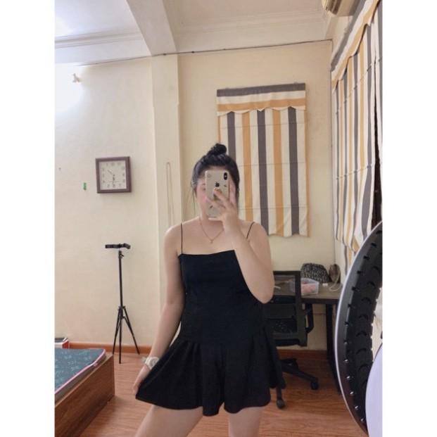 Áo hai dây croptop bigsize CRA018-BIG màu đen / trắng / tím