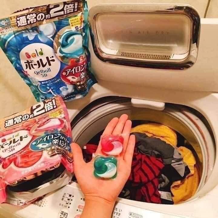 Viên giặt xả Gelball 3D Bold P&amp;G Nhật Bản mùi hương (12-16-17-39-46 viên)