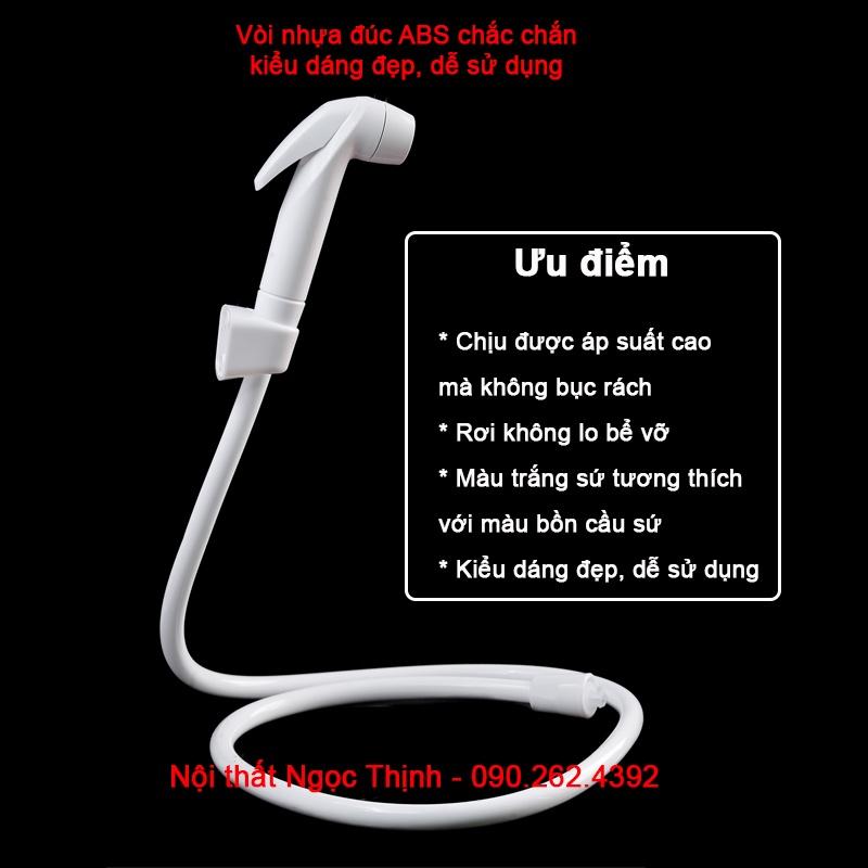 Bộ vòi xịt vệ sinh nhựa ABS SVX-10 màu trắng sứ bền và đẹp