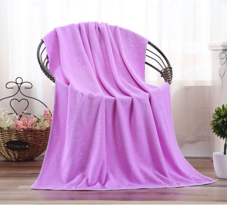Khăn Tắm Xuất Nhật Khổ Lớn Siêu Mềm Mại Họa Tiết In Chìm 140x70cm