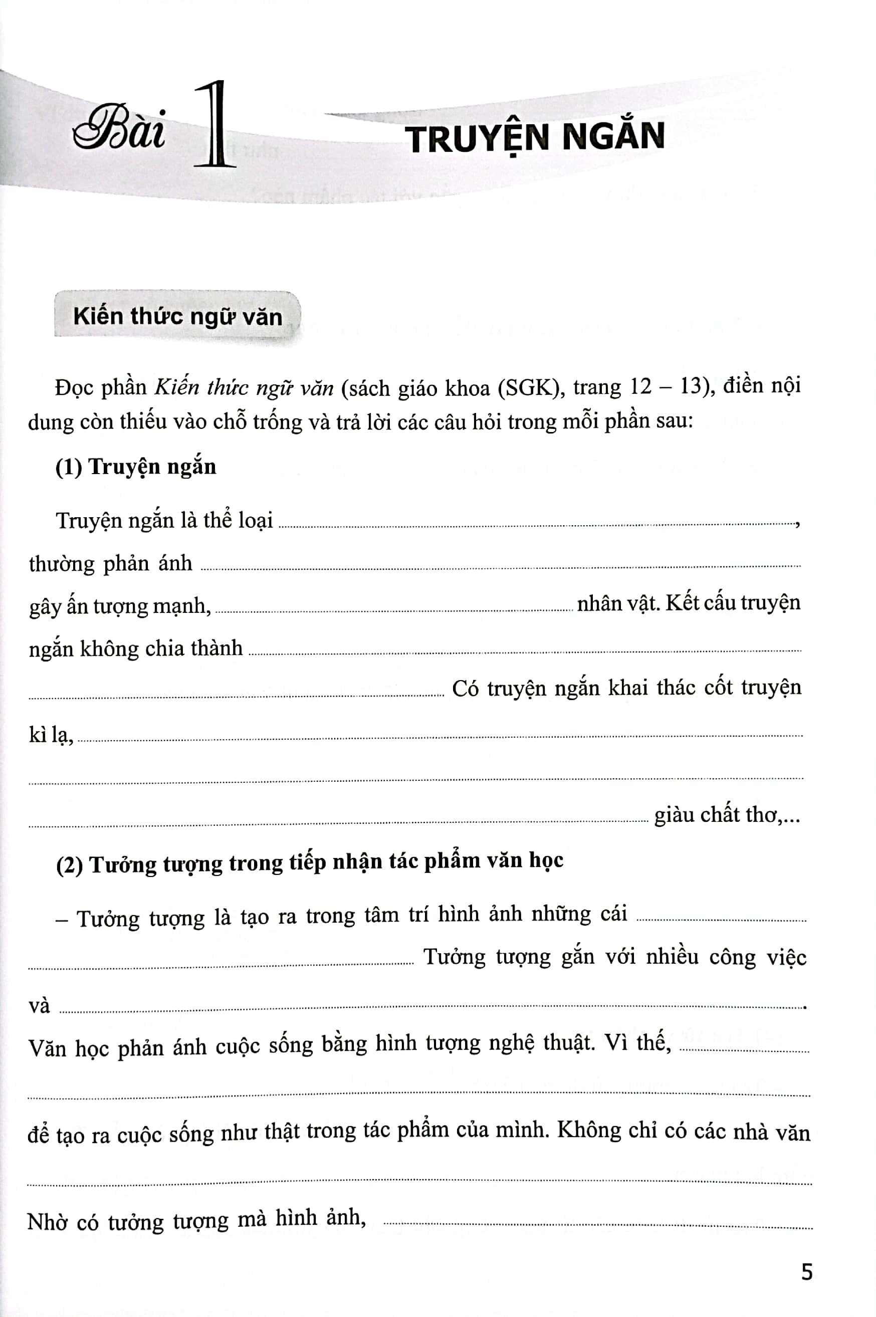 Vở Bài Tập Ngữ văn 8 - Tập 1 (Cánh Diều) (2023)