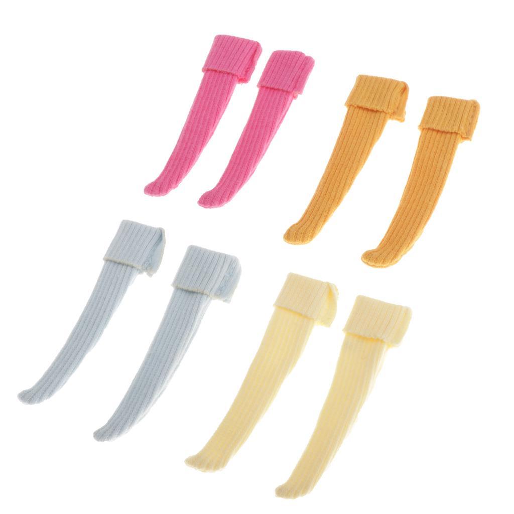 4x  High Socks Casual Knitted Stocking /6  Dolls Outfits