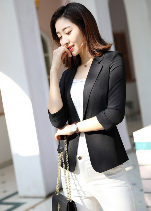 Áo Vest Nữ Titishop đen tay lỡ ( ngoại ) ANN129