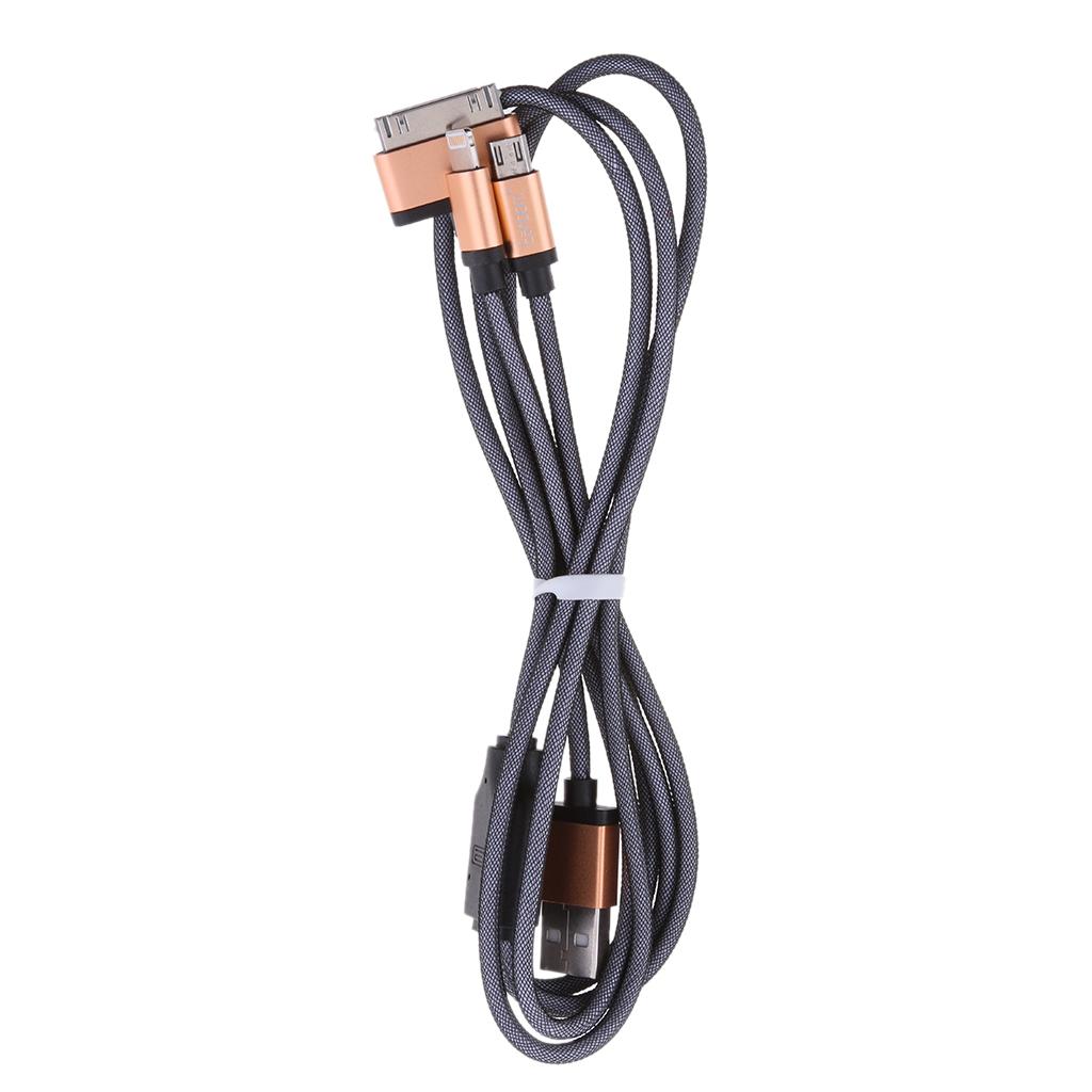 New 3 in 1 Universal Multiple USB Charger Cable For  Android