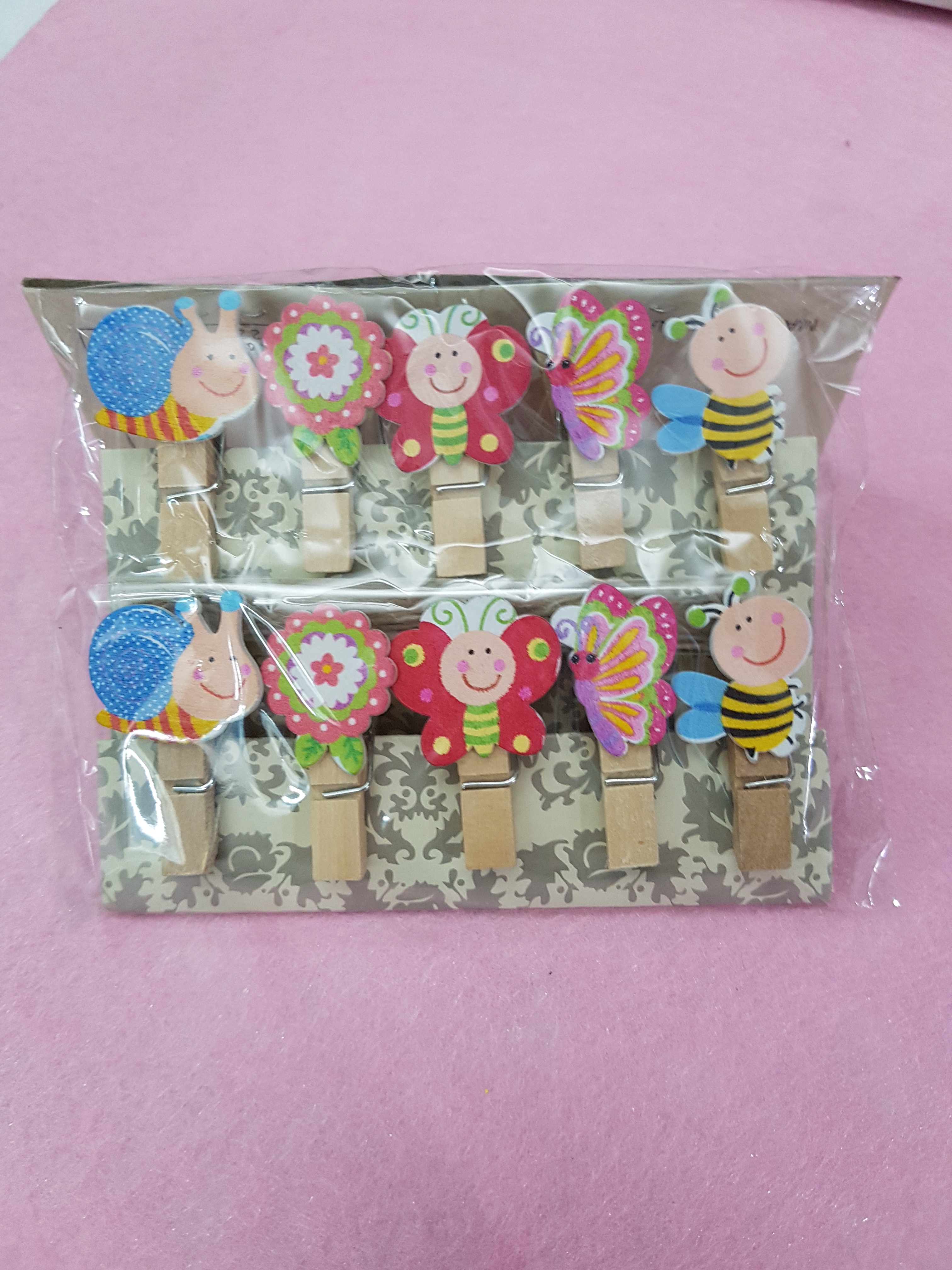 Combo 5 Bịch Set Kẹp Gỗ Sơn Design Pub - Giao mẫu ngẫu nhiên