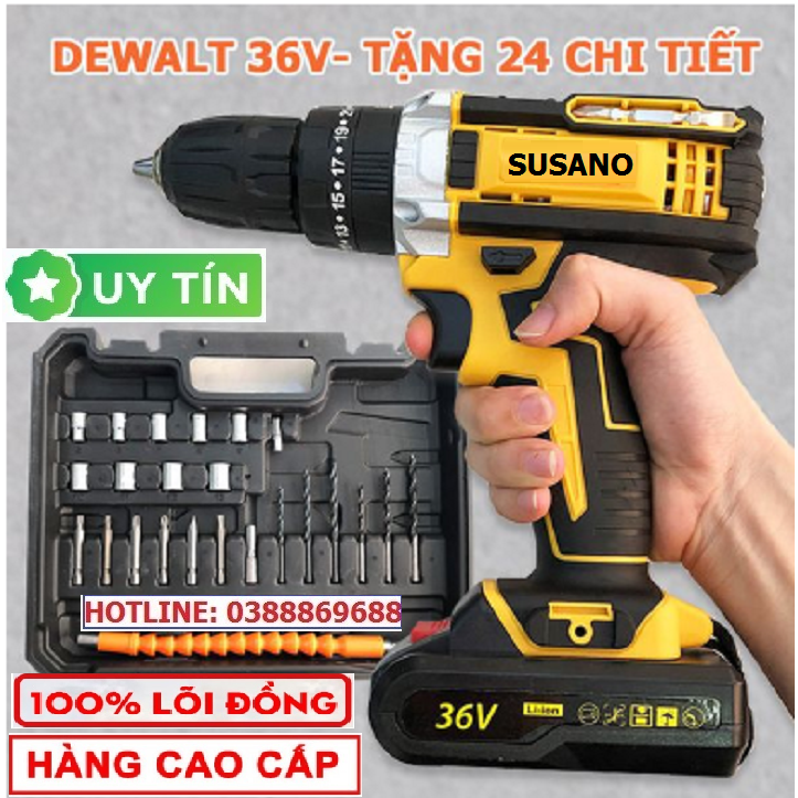 Máy Khoan Bê Tông và Bắt Vít 36V