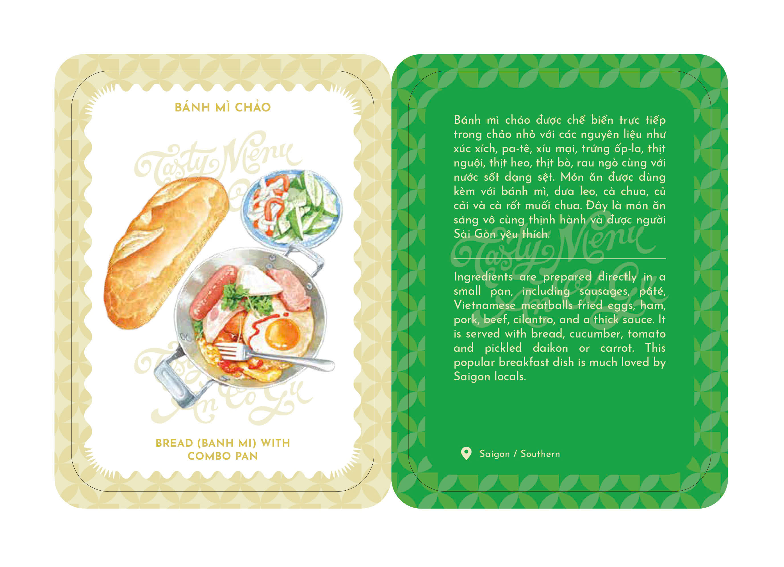 [BỘ THẺ BÀI] TASTY MENU - ĂN CÓ GU: Thực đơn 30 món ăn và thức uống Việt Nam ngon tuyệt 199k