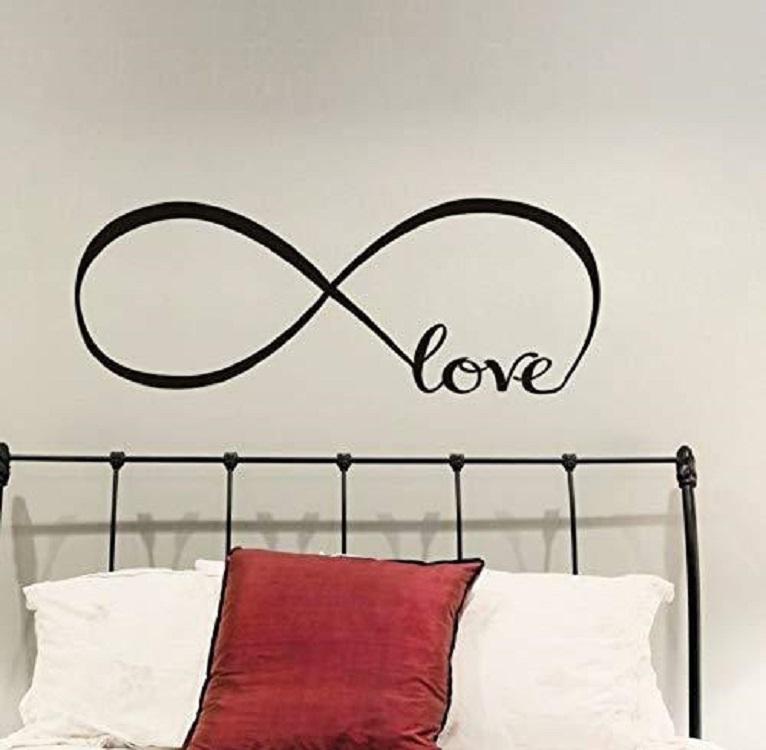Decal dán tường tình yêu love vô cực