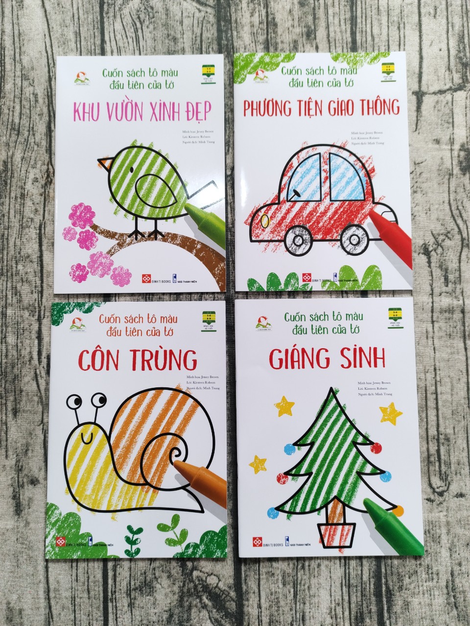 Combo 7 cuốn Cuốn Sách Tô Màu Đầu Tiên Của Tớ