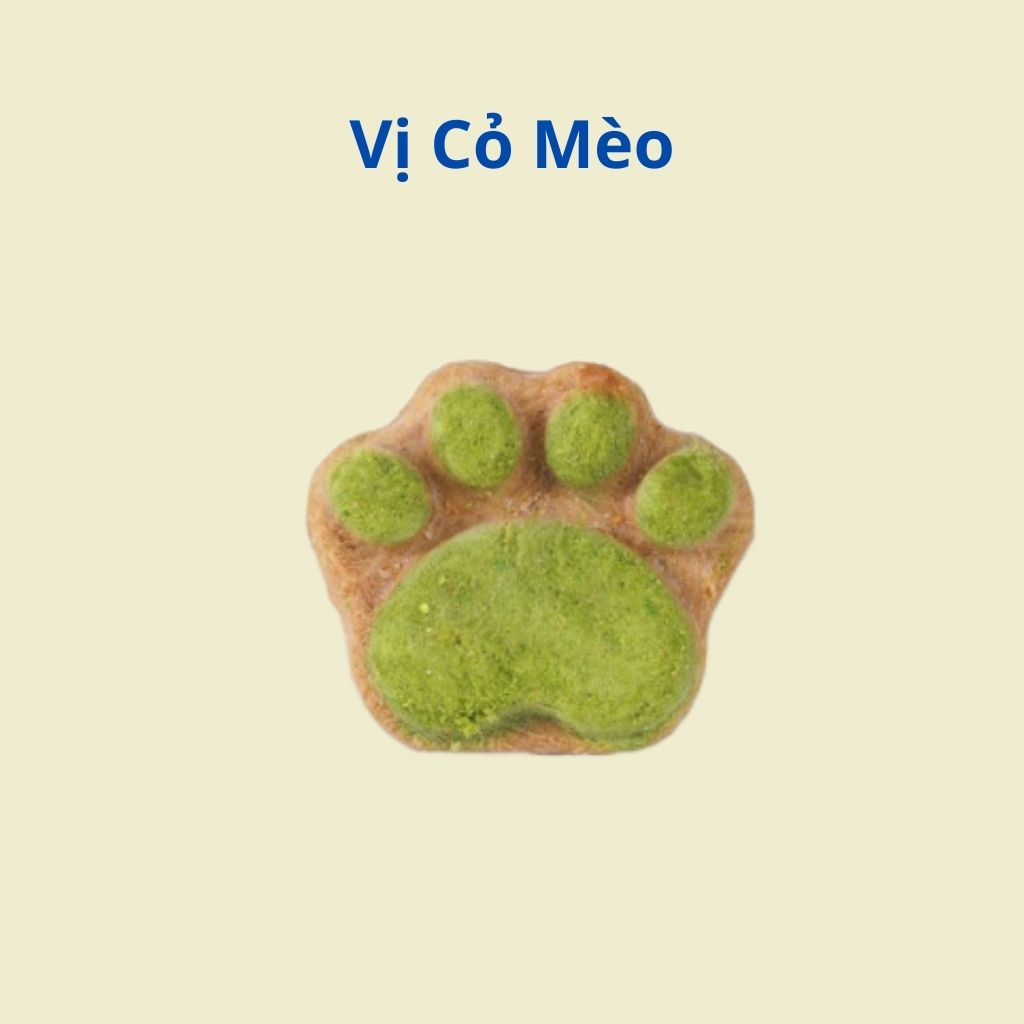 Bánh thưởng thịt xay sấy khô hình bàn chân cho chó mèo - 6g/viên