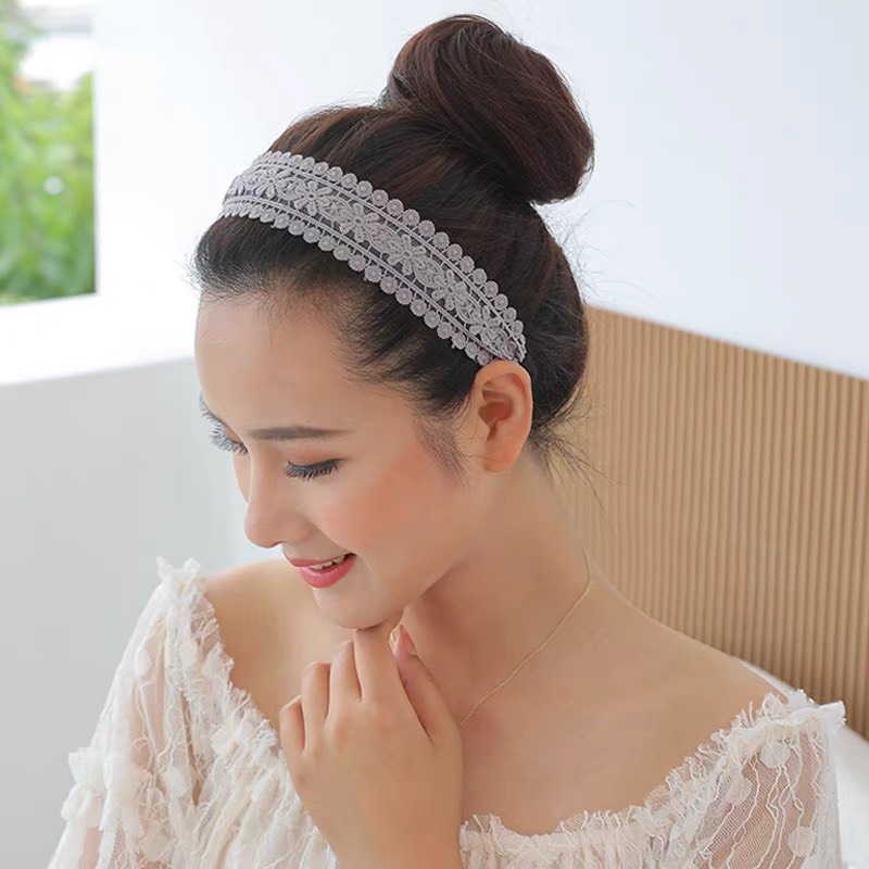 Bờm Cài Tóc Ren Phong Cách Hàn Quốc