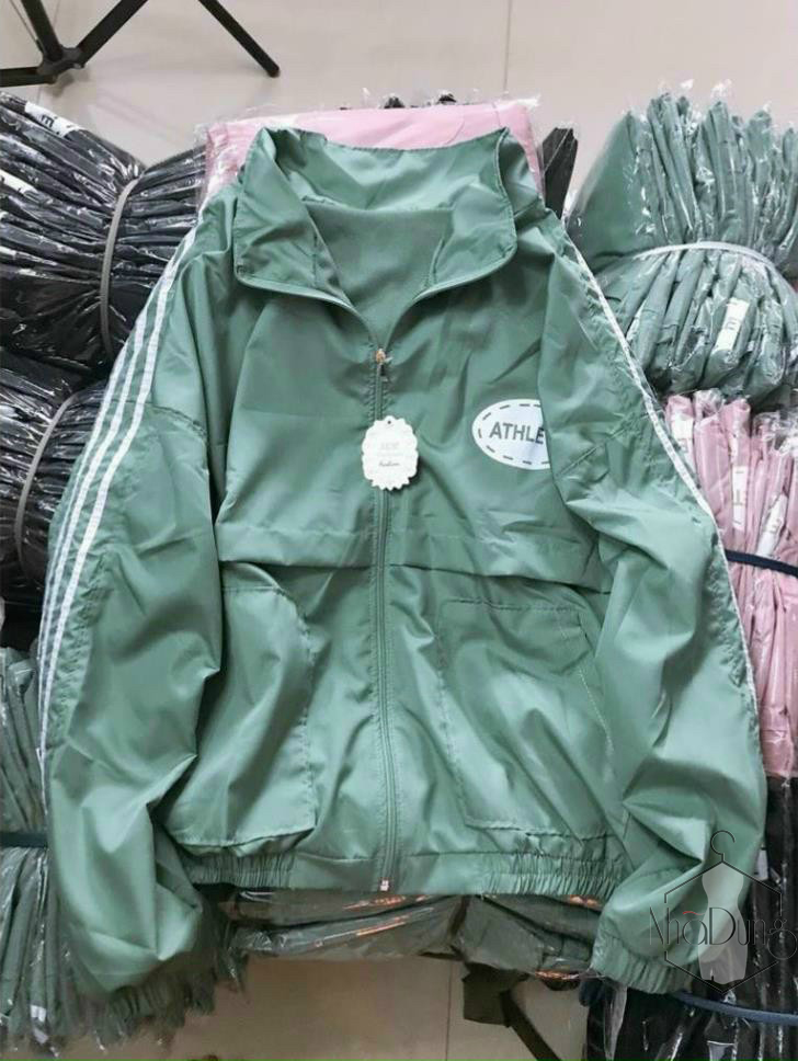 Áo khoác dù áo khoác gió hai lớp unisex Nhã Dung Store cực bền cổ cao freesize dưới 65kg