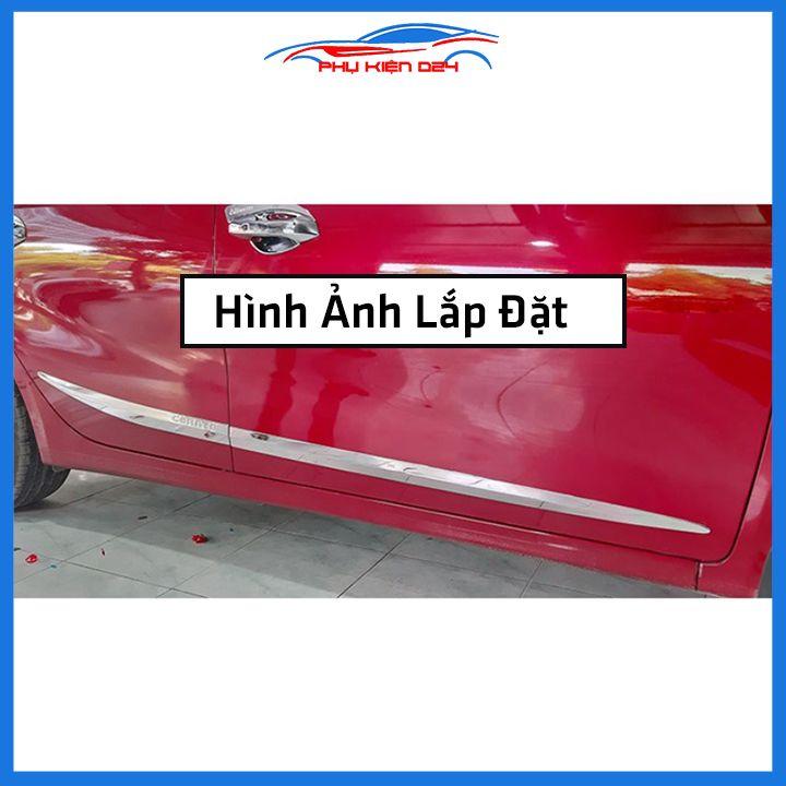 Bộ ốp nẹp sườn Cerato 2019-2020-2021-2022 mạ crom trang trí làm đẹp xe