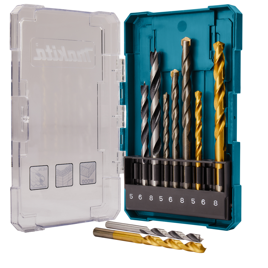 Bộ mũi khoan 9 Cái/bộ Makita