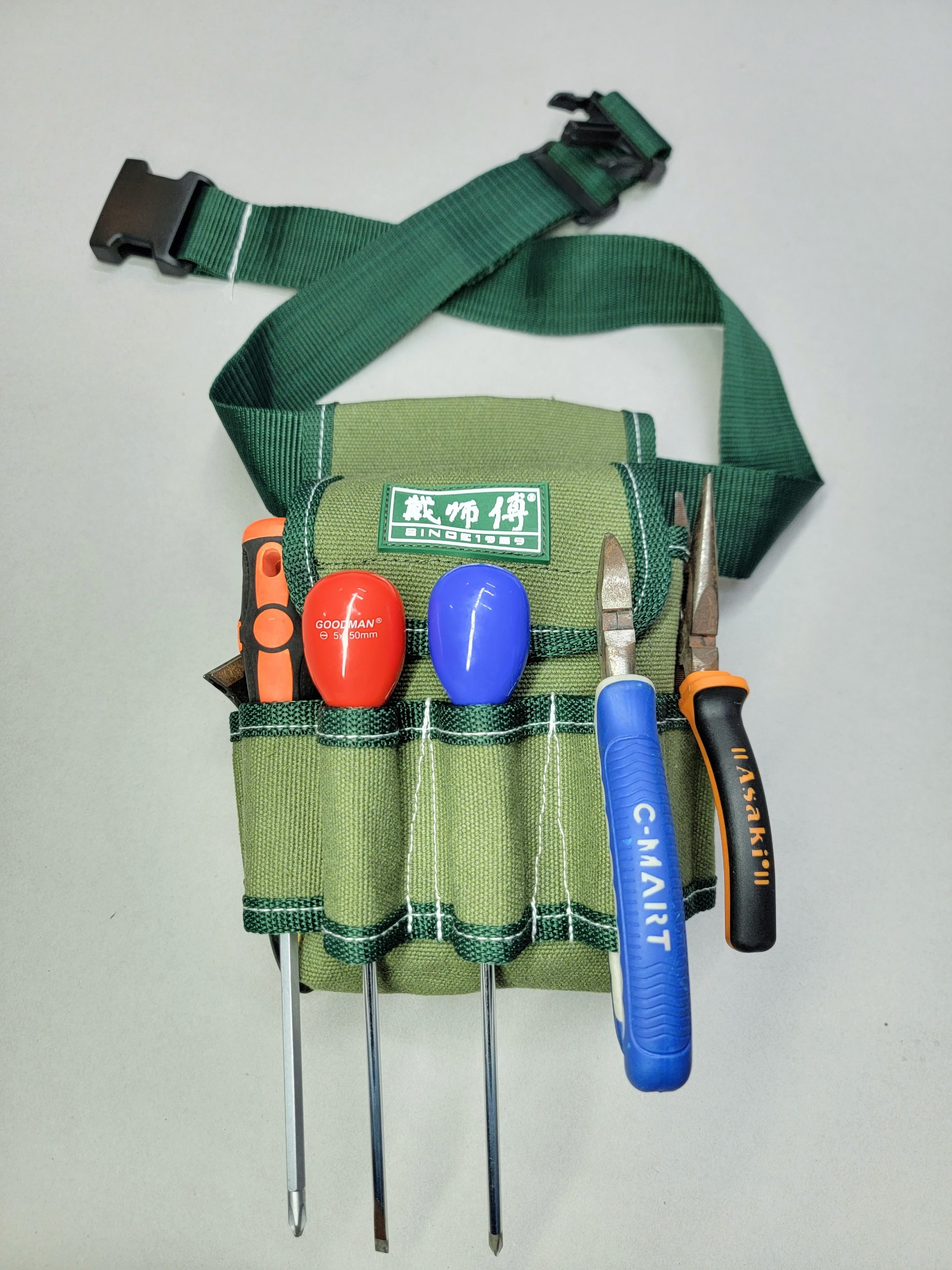 Túi Đựng Đồ nghề Đeo Hông DSF-105 May Bố Canvas Rất Dầy