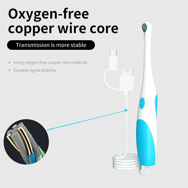 Camera Nội Soi Nha Khoa Kiểm Tra Răng Miệng 3 Trong 1 Độ Phân Giải 1080P Dùng Cho Android, PC. 10MM Oral Dental Camera 3IN1 Type-c Micro USB Dentist Inspection Endoscope HD 1080P 6 LED Real-time Video For Android Phone